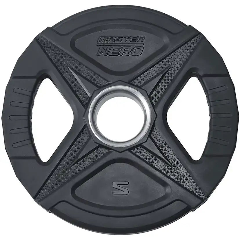 Viktskiva Master Fitness Nero Rubber