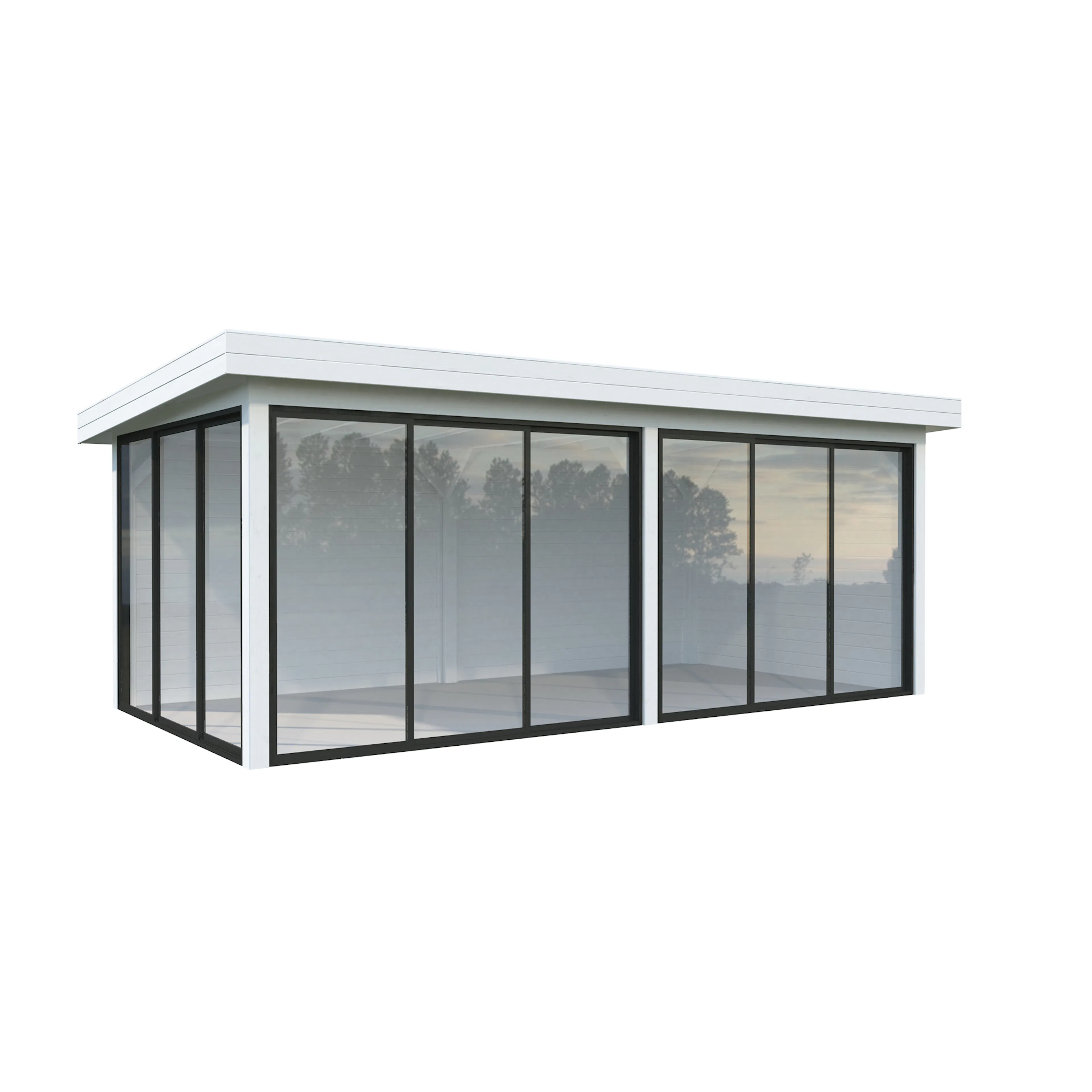 Lenna 16,6 m2 Set 402 Slide PNT9016W5 Behandling: Målad vit