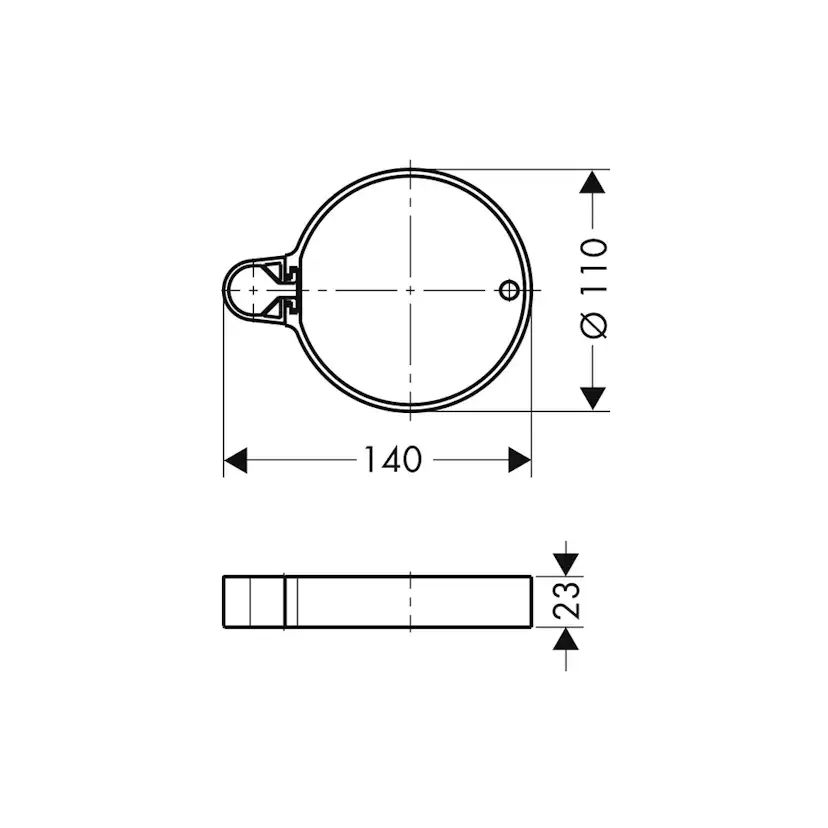 Tvålkopp Hansgrohe Casetta C Glidfäste
