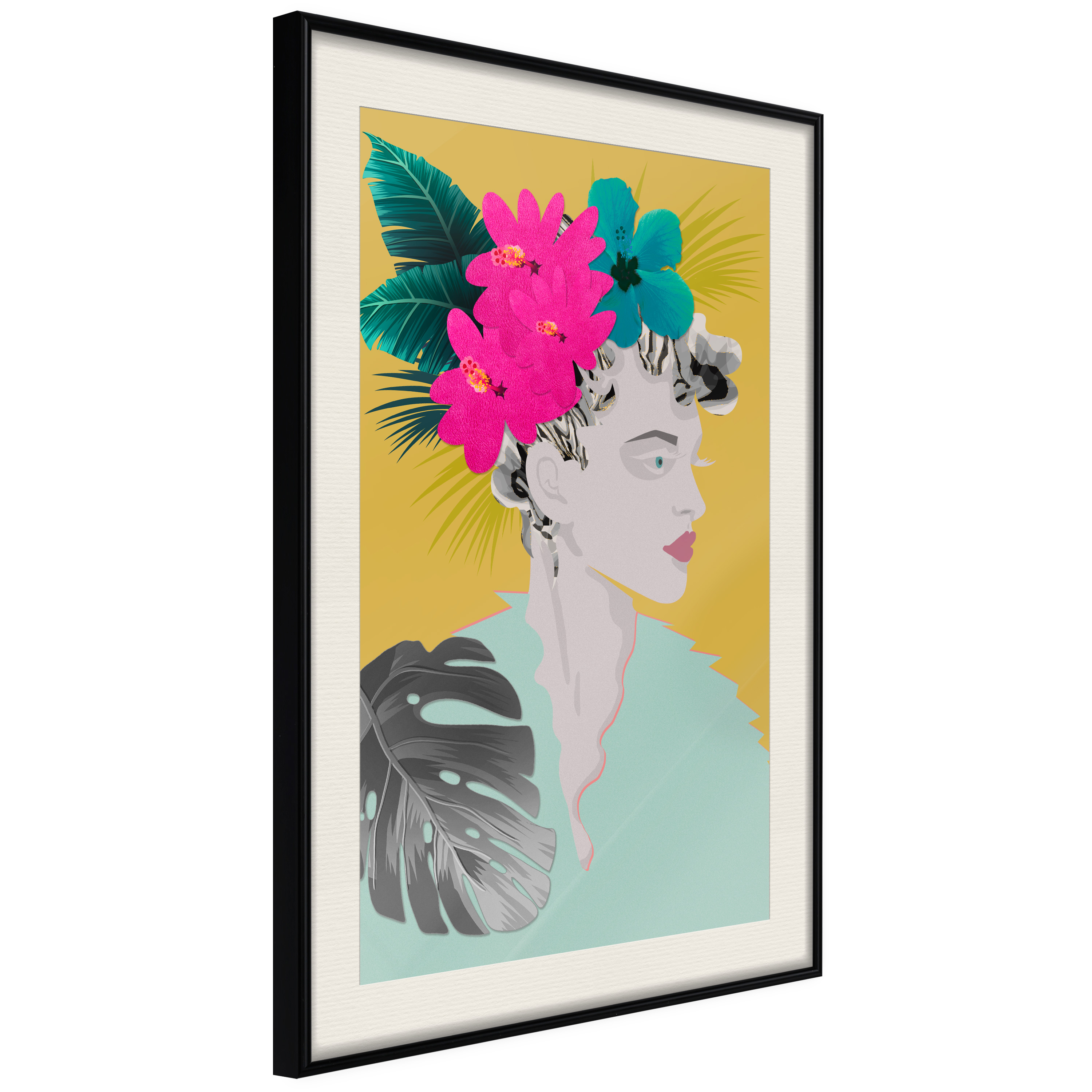 Poster Artgeist Affisch Flowers In The Hair