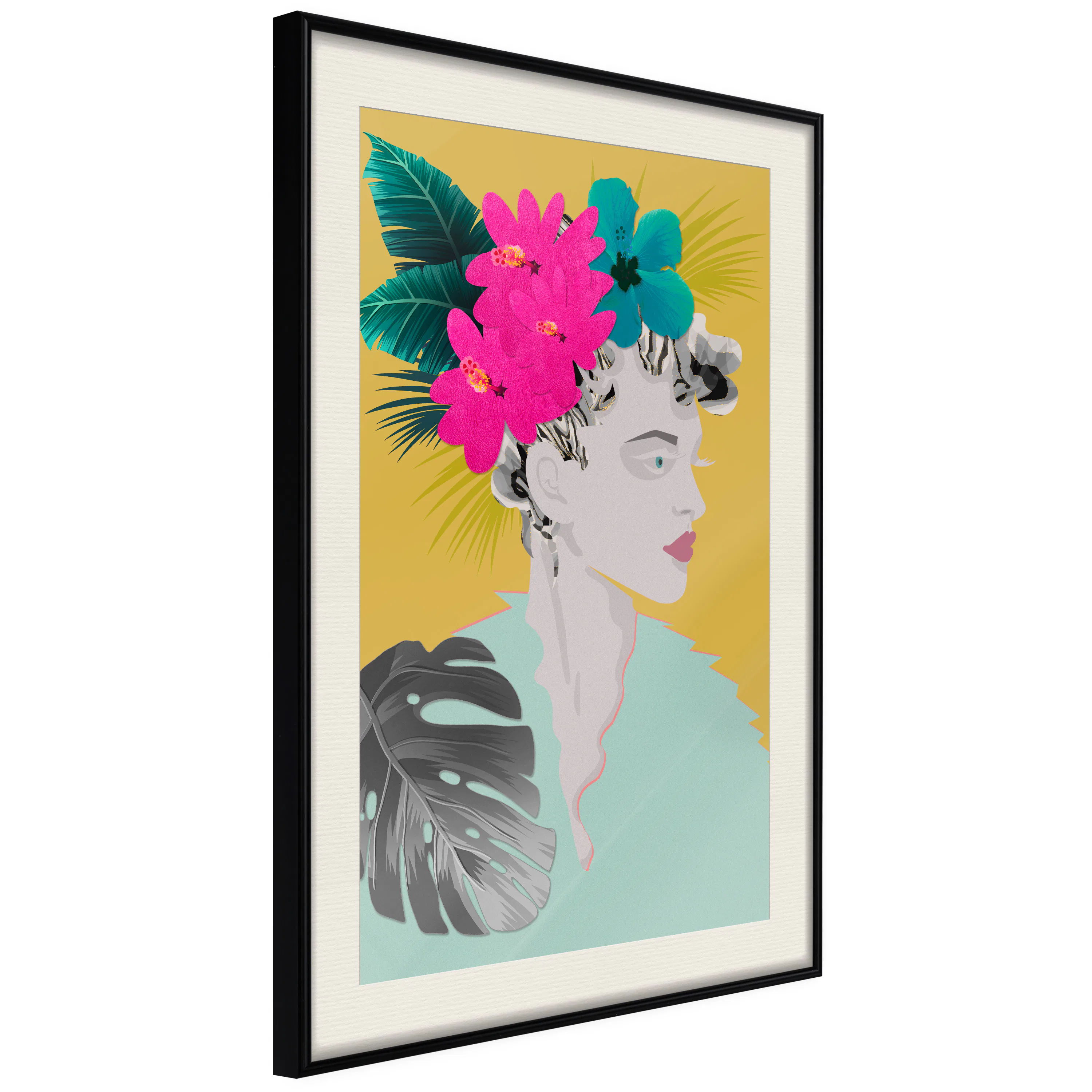 Poster Artgeist Affisch Flowers In The Hair