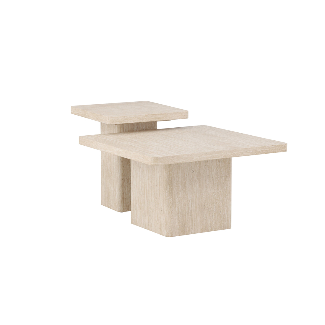 Soffbord Venture Home Qvart Set 80x80x46 cm & 50x50x56 cm