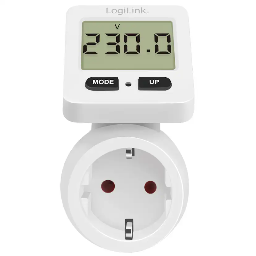Energimätare LogiLink Med Kostnadsberäkning och Roterbar Display