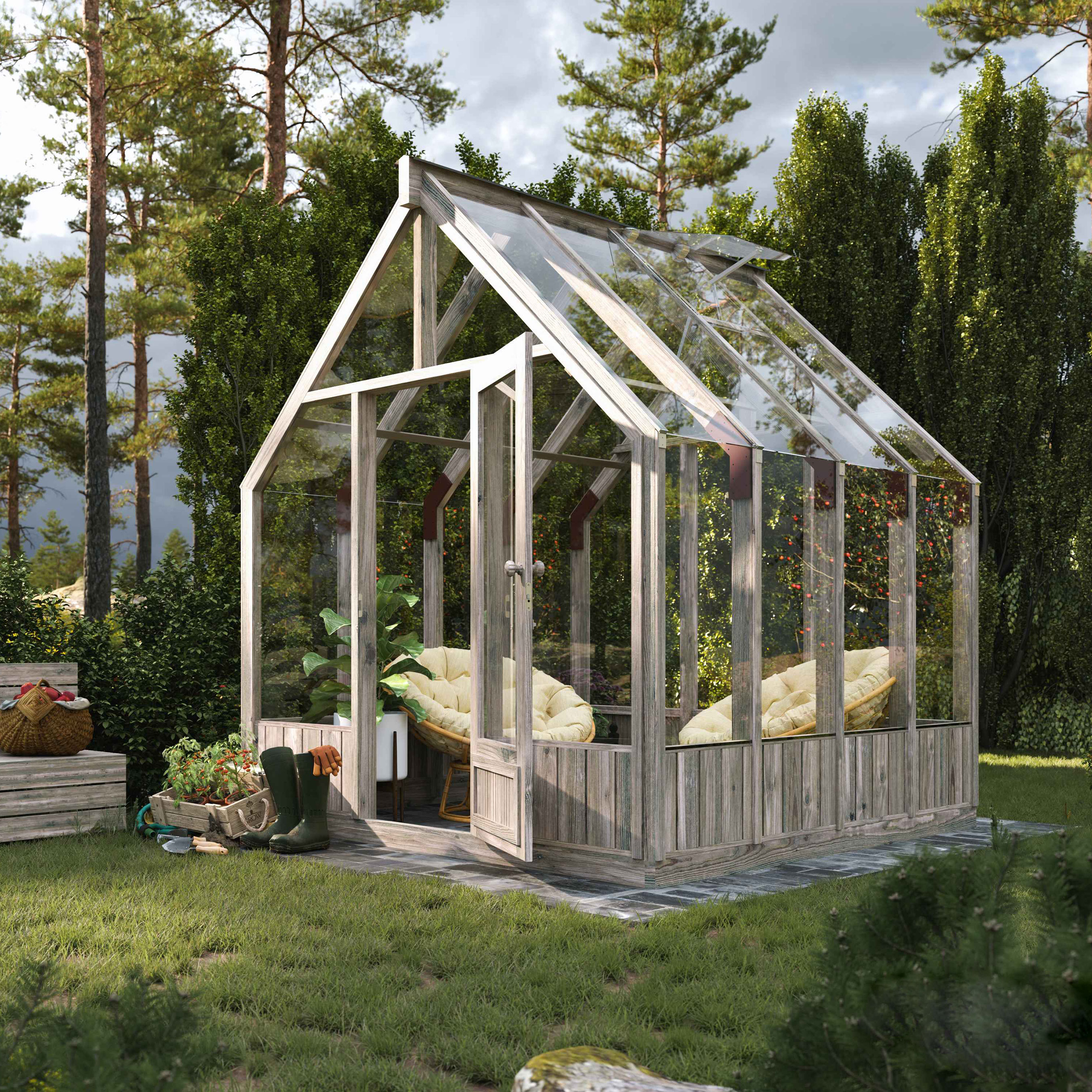 Växthus Palmako Emilia 5,8 kvm