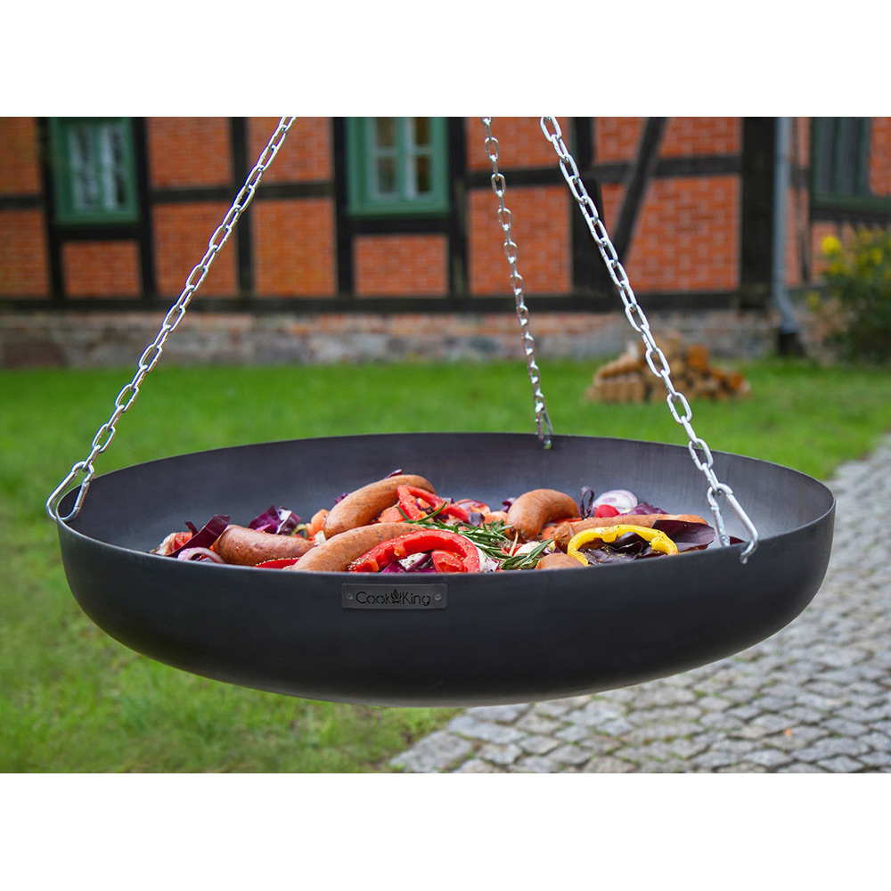 Grillwok gop CookKing Ø60 cm i Stål, Stekhäll för Gasolgrill