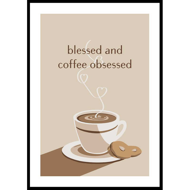 Poster Gallerix Coffee Obsessed