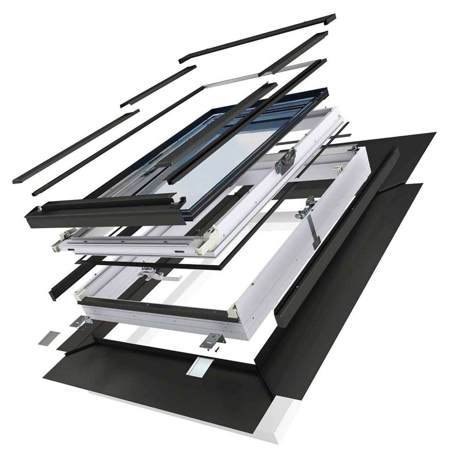 Takfönster Fakro PVC Pivåhängt 2-Glas Lagerfört