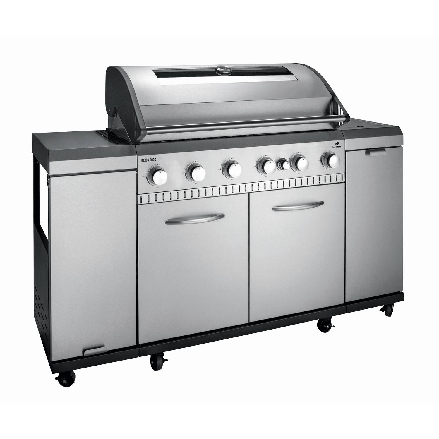 Gasolgrill Landmann Rexon 6.1 PTS cooK Rostfritt Stål 12120