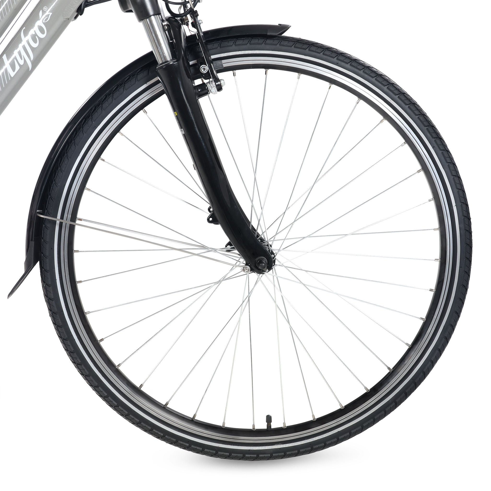 Elcykel Lyfco Dam 28" - Ellen 10,4 Ah Silver