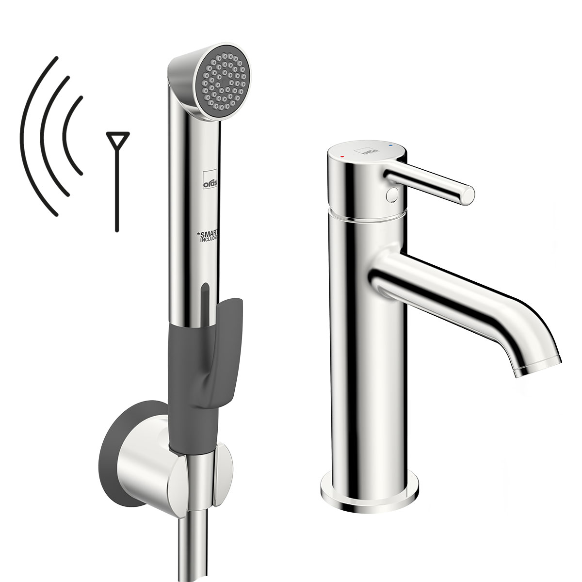 Tvättställsblandare Oras Optima Style 2613FH med Smart Bidetta Handdusch
