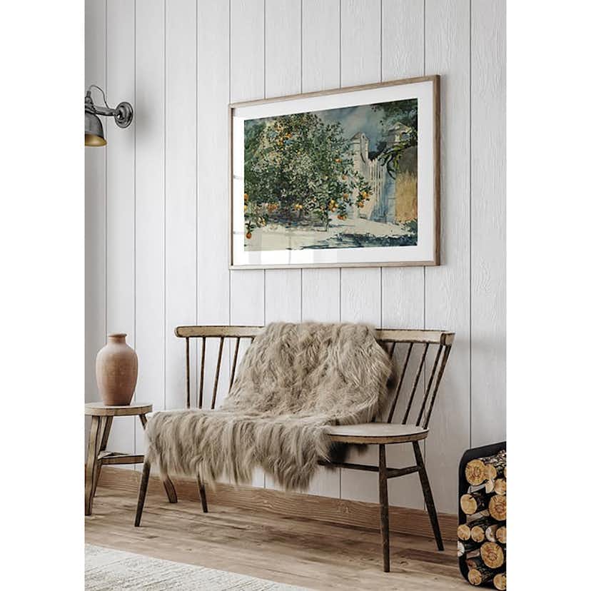 Poster Gallerix Orange Trees And Gate By Winslow Homer