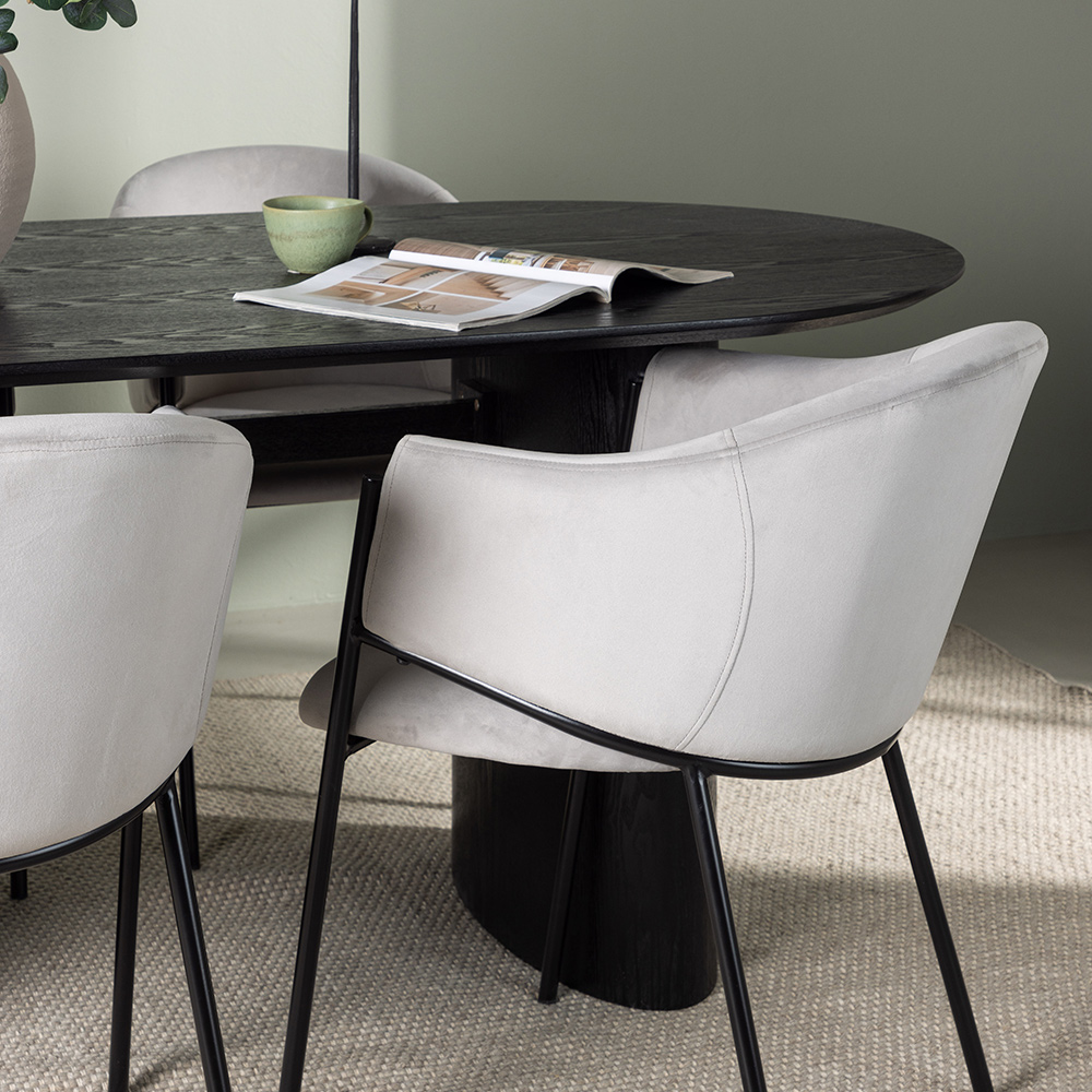 Matgrupp Venture Home Isolde med 4 st Evelina stolar