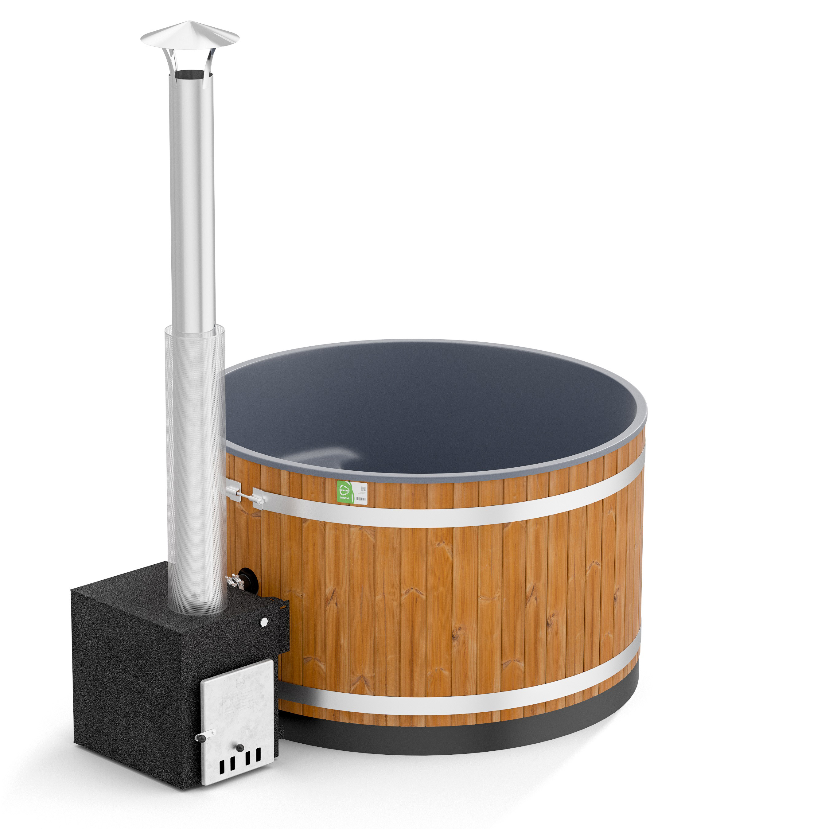 Kirami Comfort Steady M CUBE Thermowood/CasualGray Färg ram: CasualGray, Färg kar: Thermowood