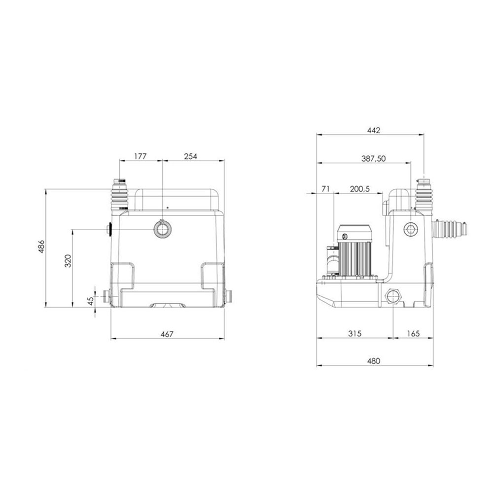 Avloppspump Saniflo Sanicom 2