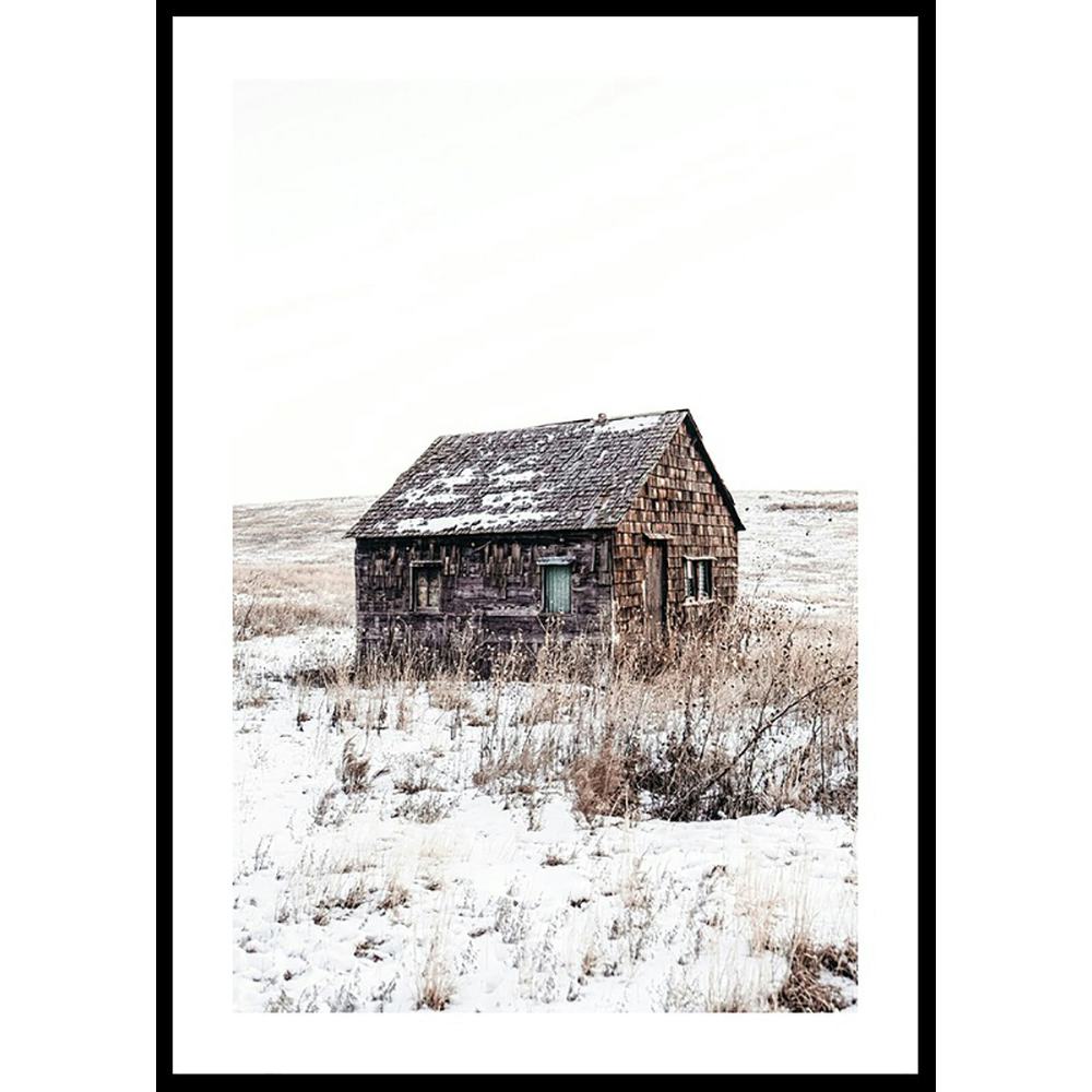 Poster Gallerix Sandhills Cabin In Snow