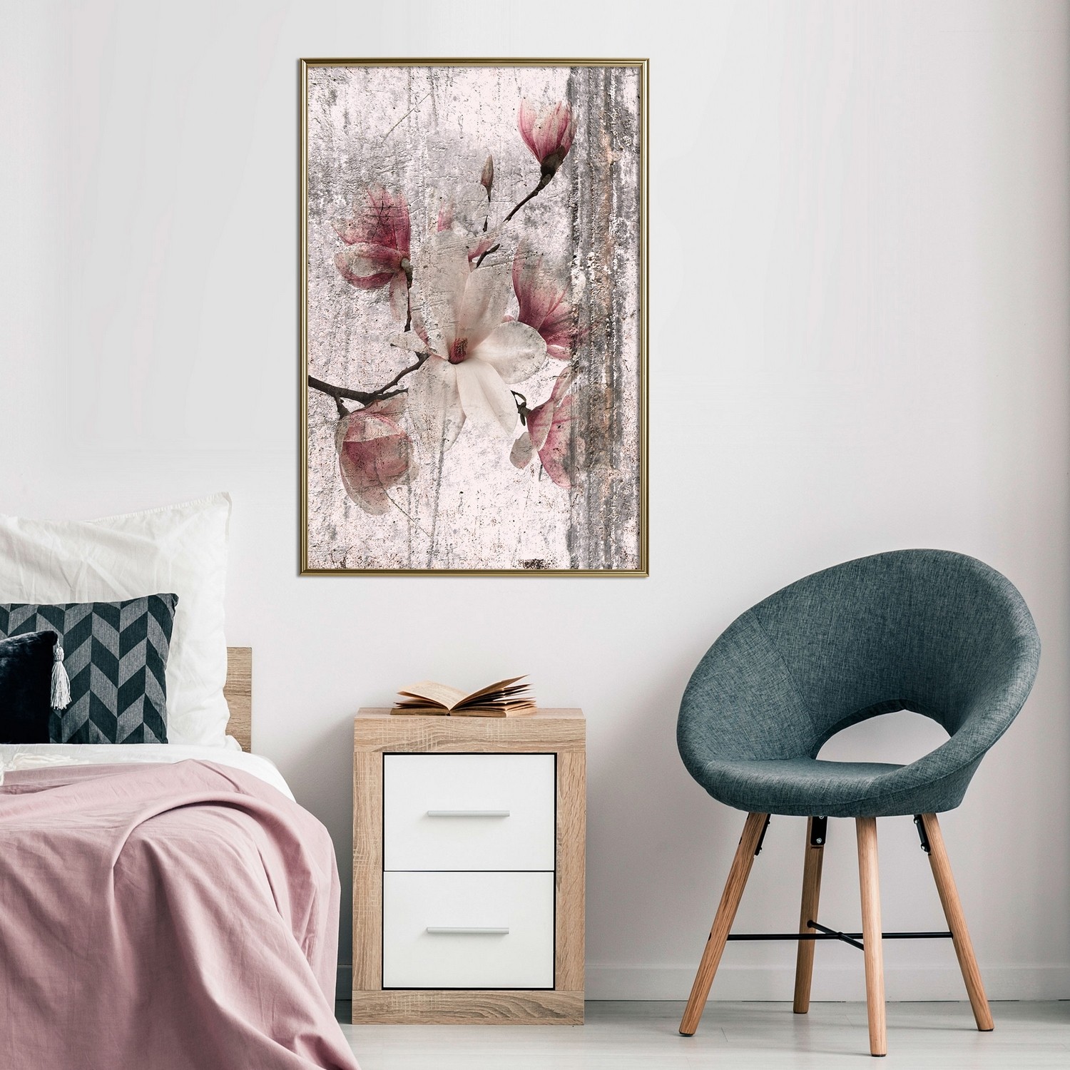 Affisch - Memorial Magnolia [Poster] 20x30 Guld ram, 20x30 cm