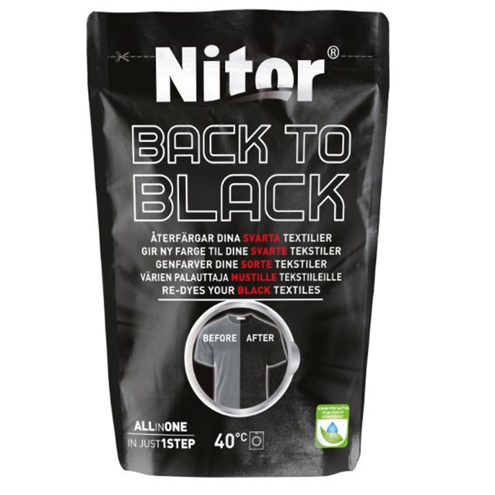 Återfärgning Fixor by Nitor Back To Black, Svart