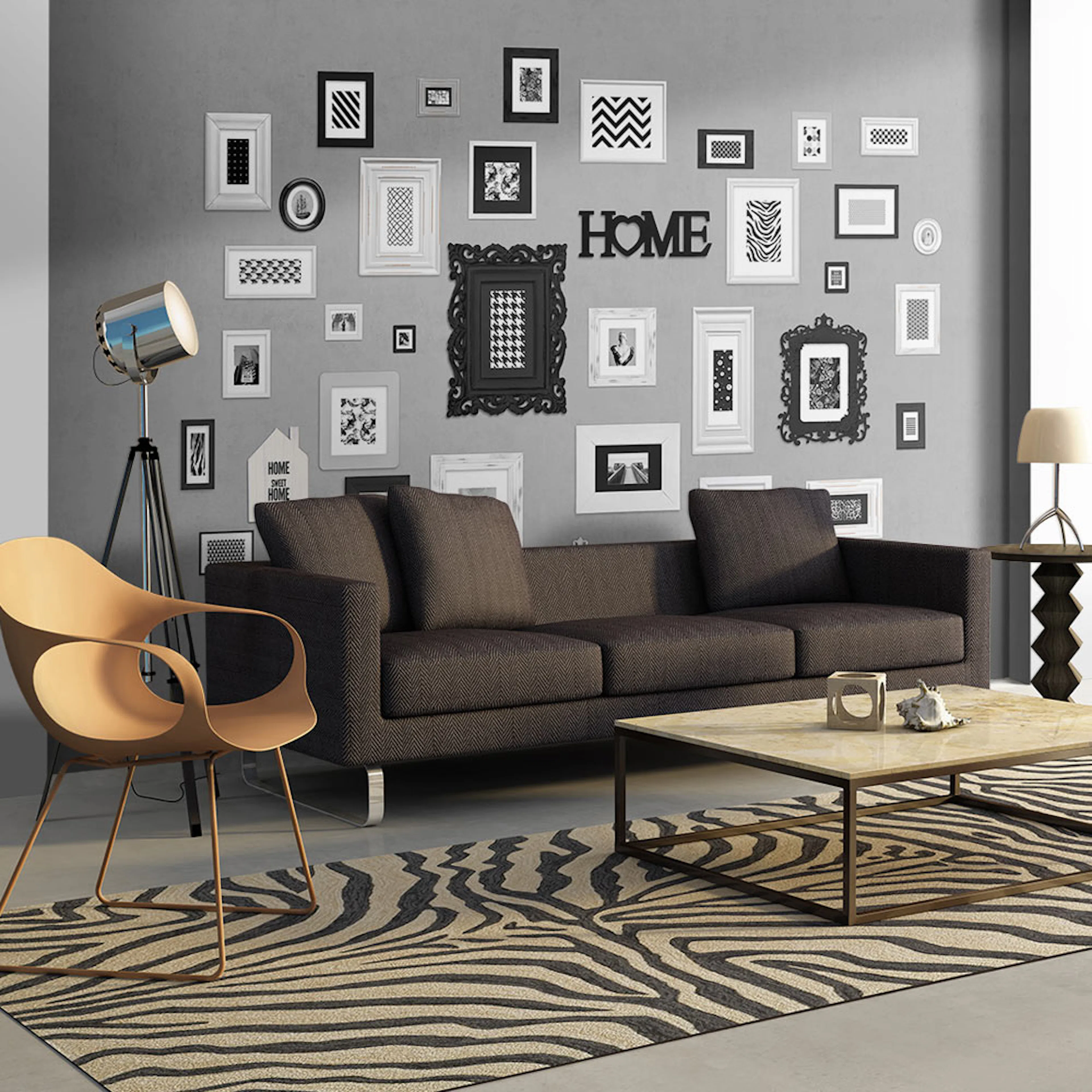 Fototapet Arkiio Wall Full Of Frames