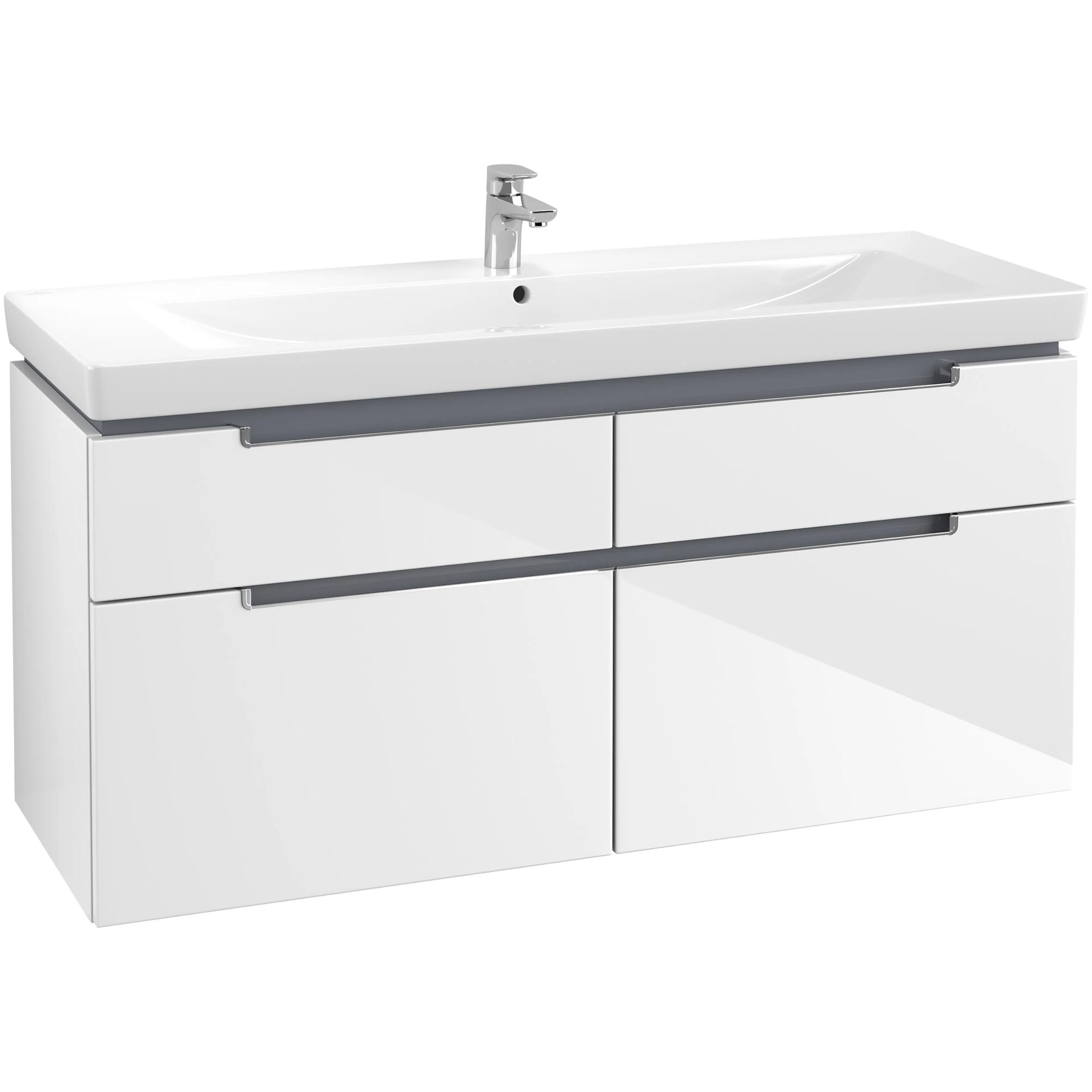 Tvättställsskåp Villeroy & Boch Subway 2.0 med 4 Lådor för Skåpstvättställ