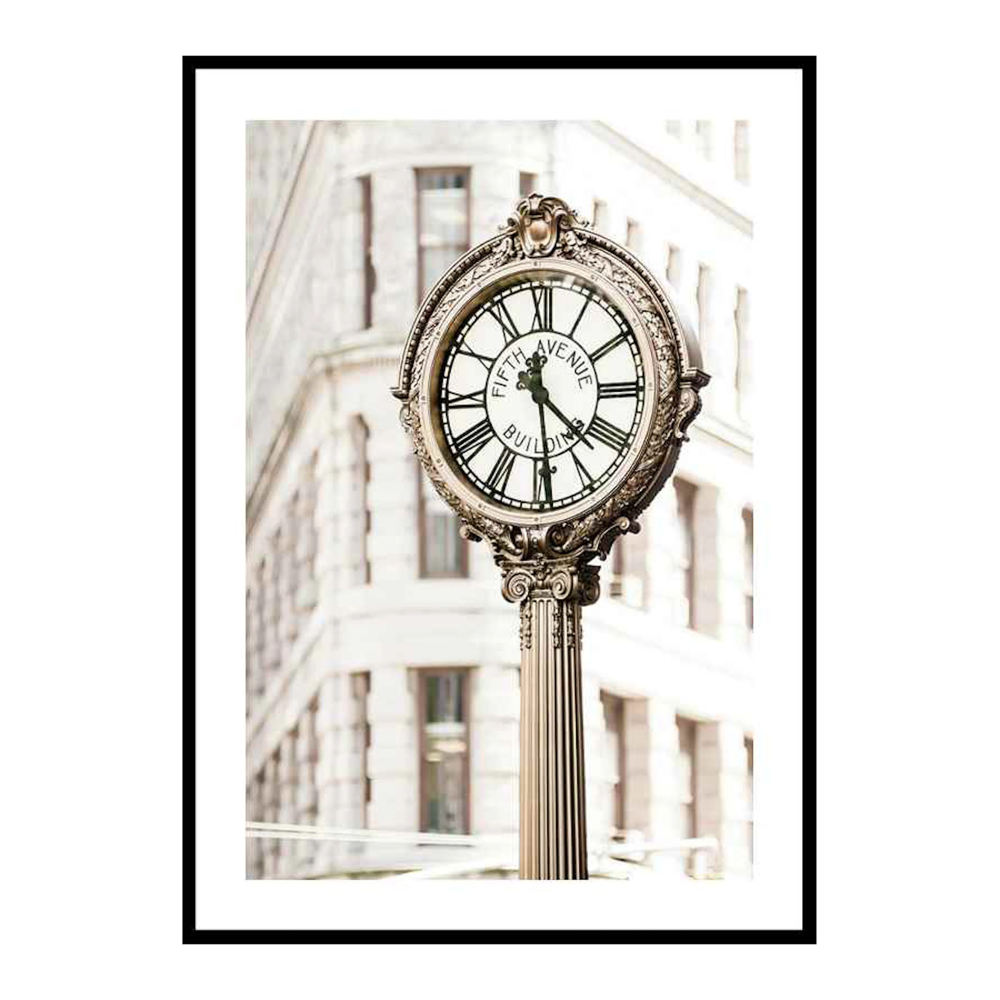 Fifth Avenue Building Clock 30x40 cm
