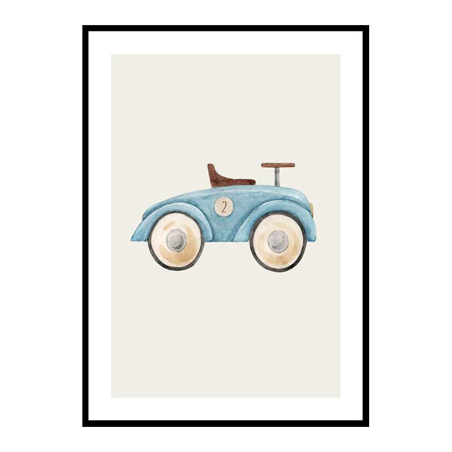 Blue Toy Car 30x40 cm