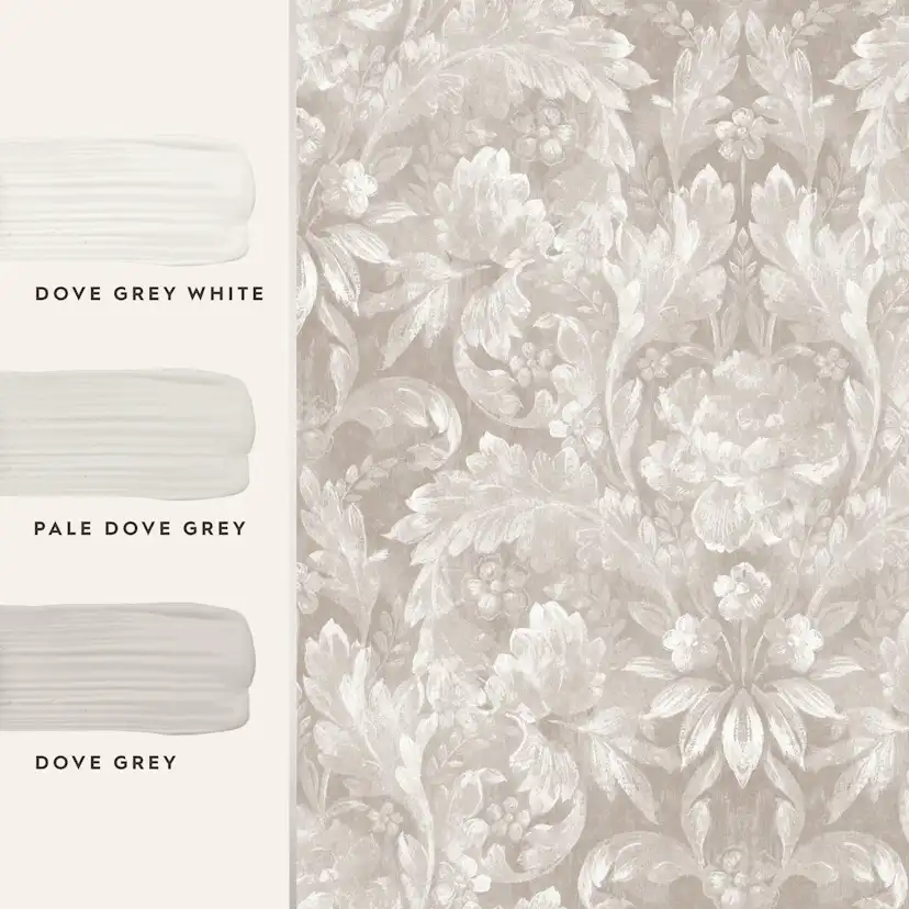 Tapet Laura Ashley Apolline Dove Grå 119843