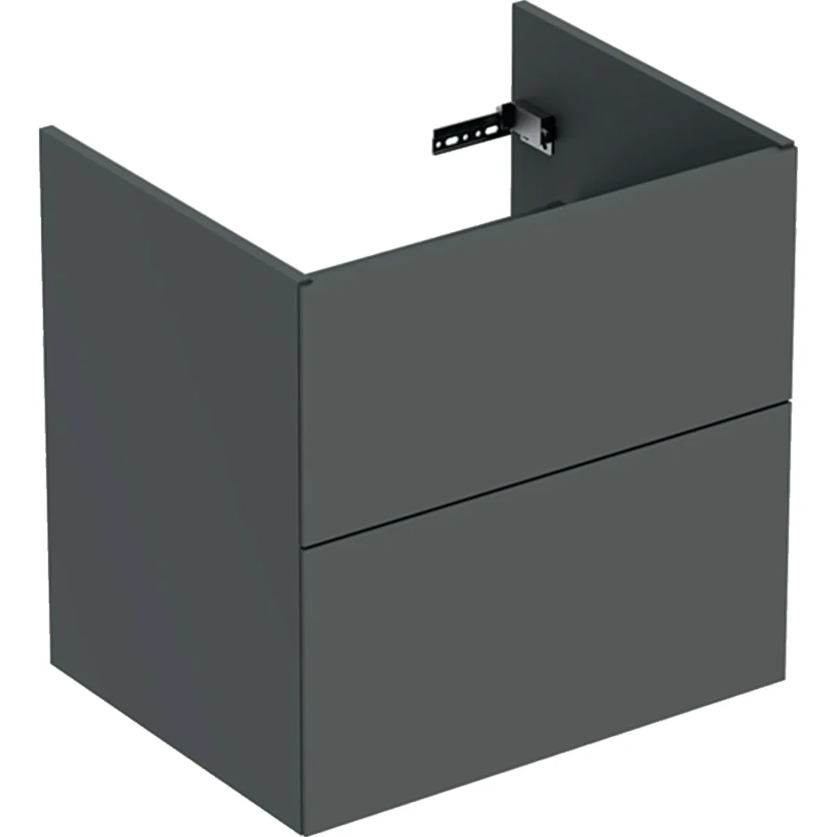 Ifö Elegant underskåp för möbeltvättställ, med två lådor: B= Mörkgrå, 600x600 mm