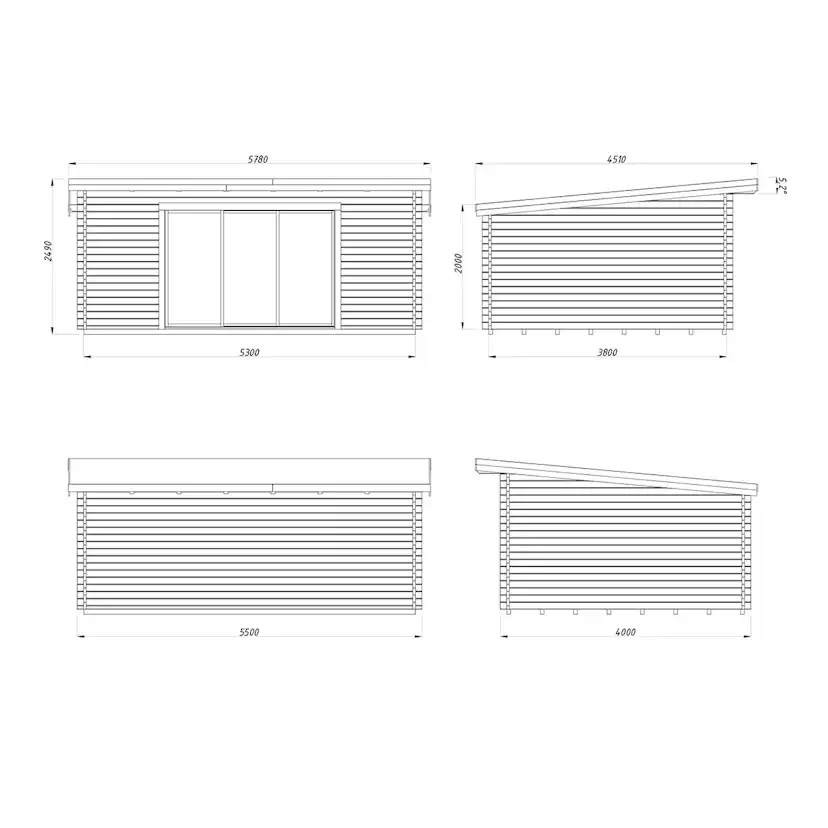 Stuga Palmako Lea 20,1 m2 (inv. 19,4 m2)