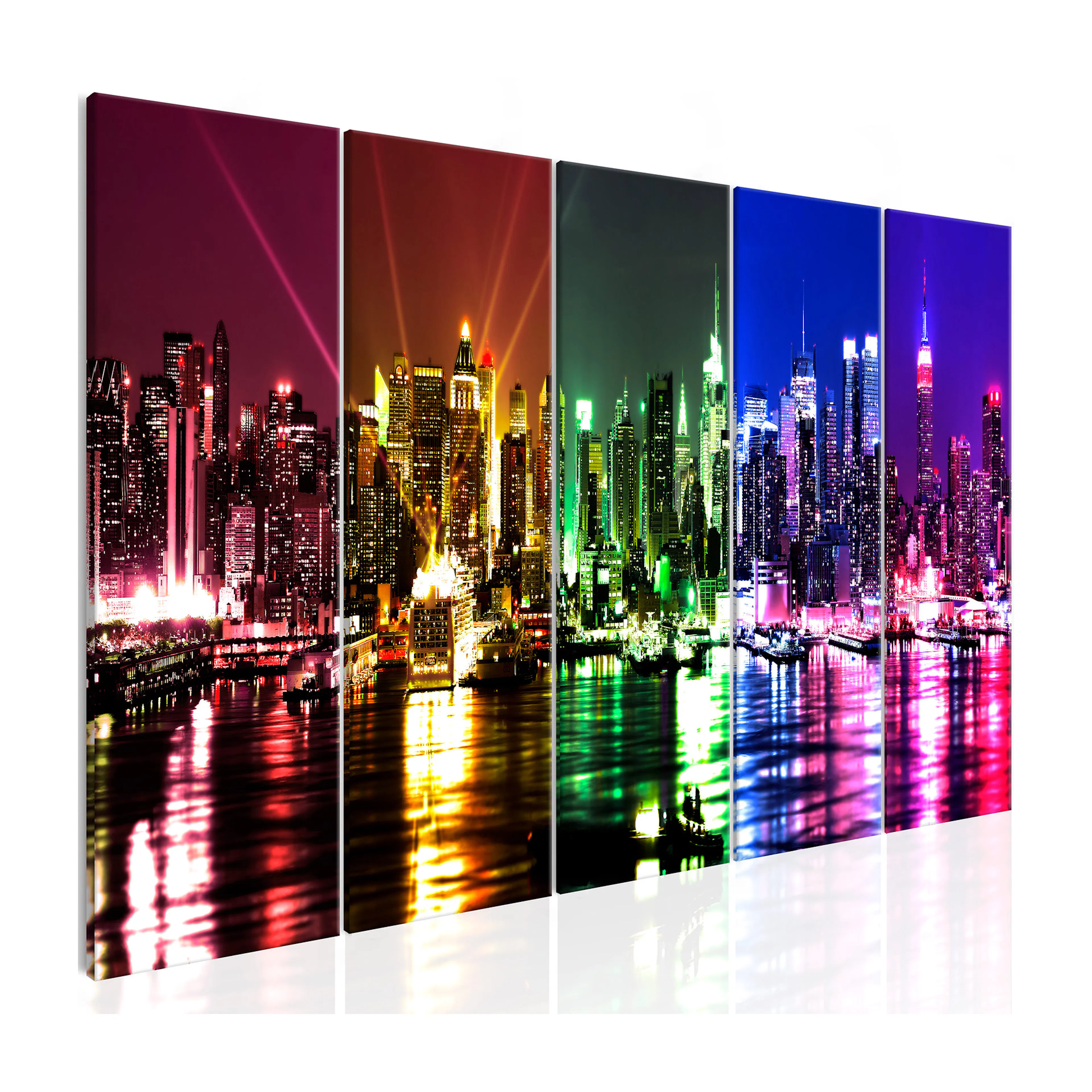 Tavla Arkiio Rainbow New York 5 delar Narrow