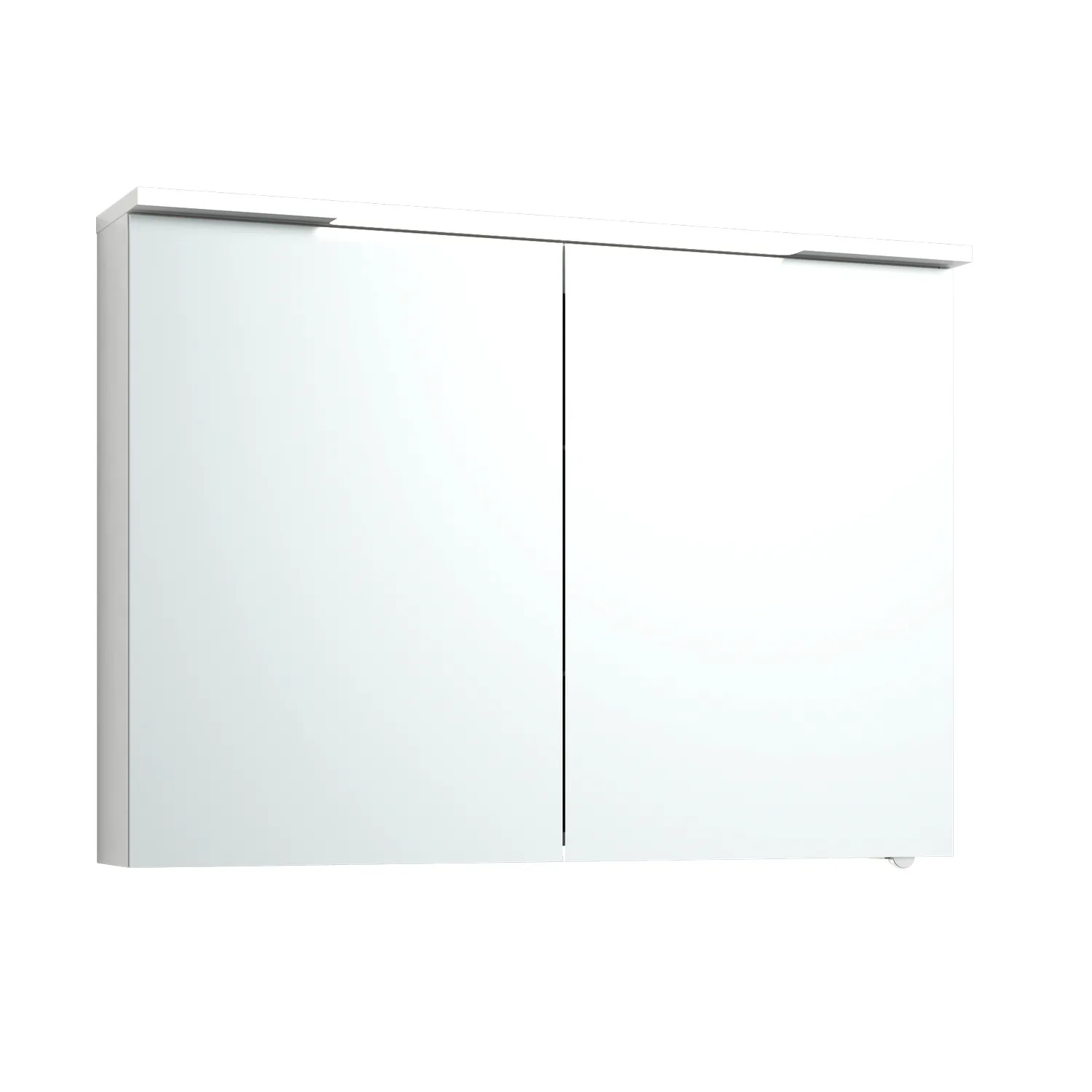 Skuru Spegelskåp 101x21x72,5 Vit LED El 2Hyll Tvlj Bredd: 100 cm, Vit, Utan Jordfelsbrytare