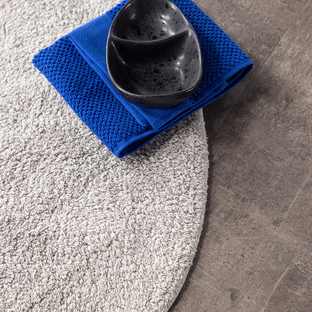 Valle Cotton - 60*60-Round-Light grey Ljusgrå