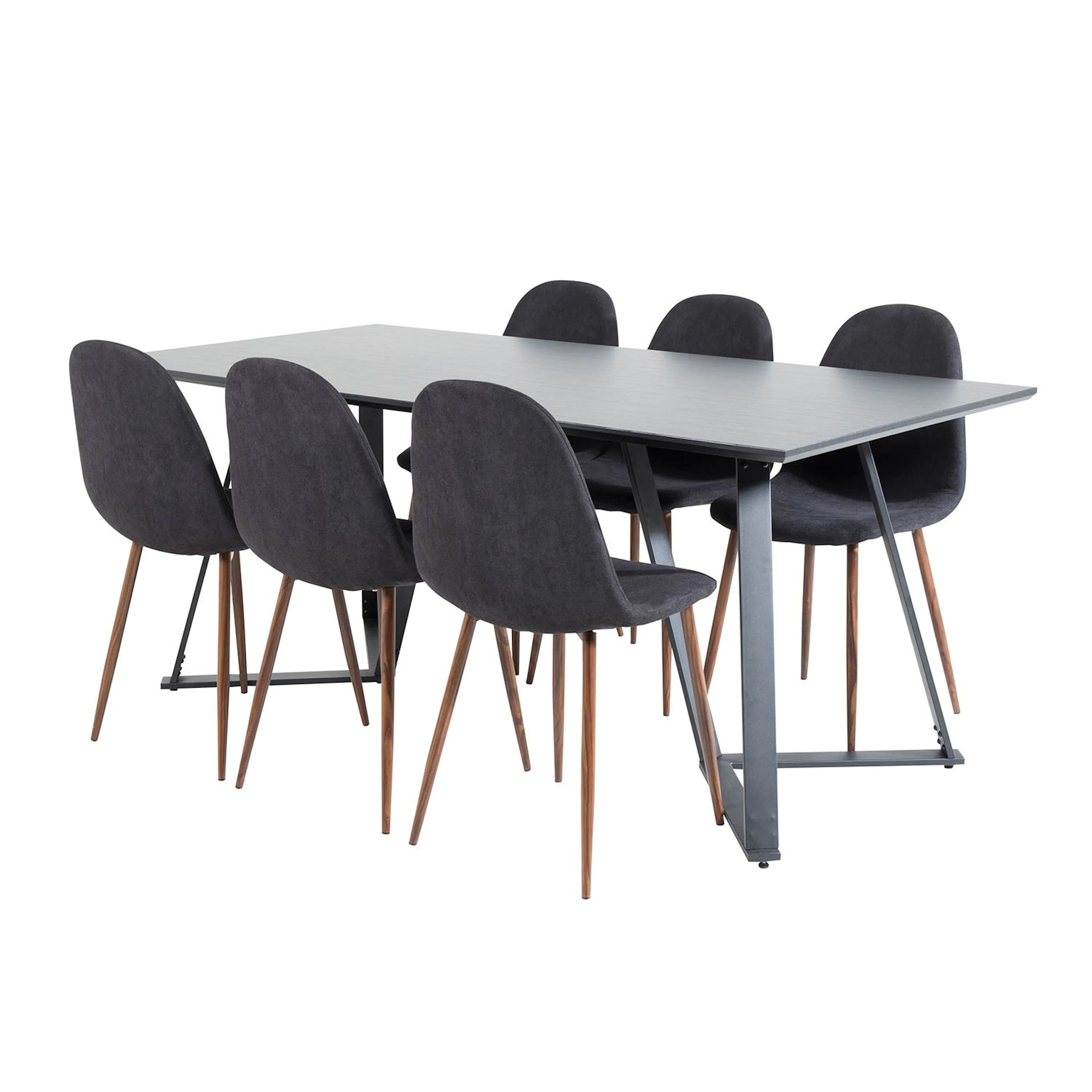 Matgrupp Venture Home Madde med 6 Pobbie Stolar Polyestertyg
