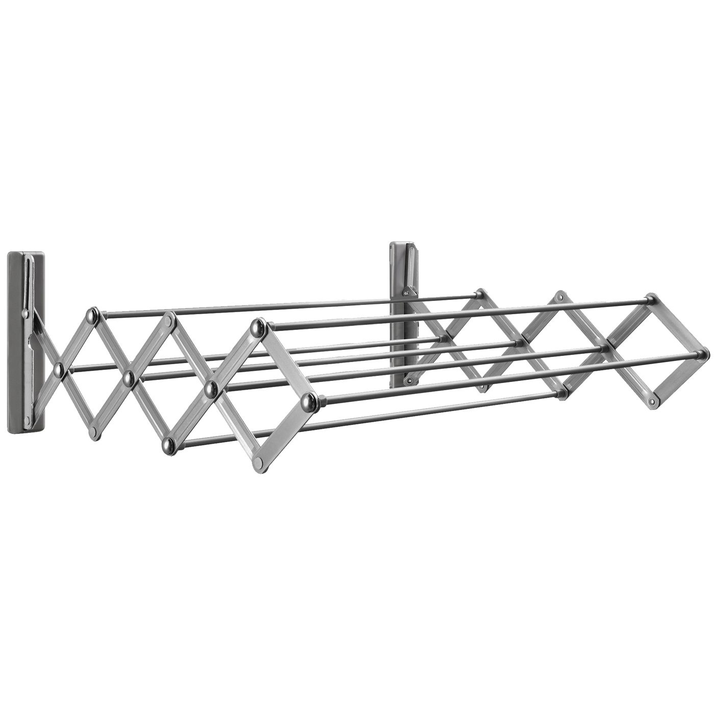 Torkställning Juwel Vägghängd & Hopfällbar 60 cm Stål Silver