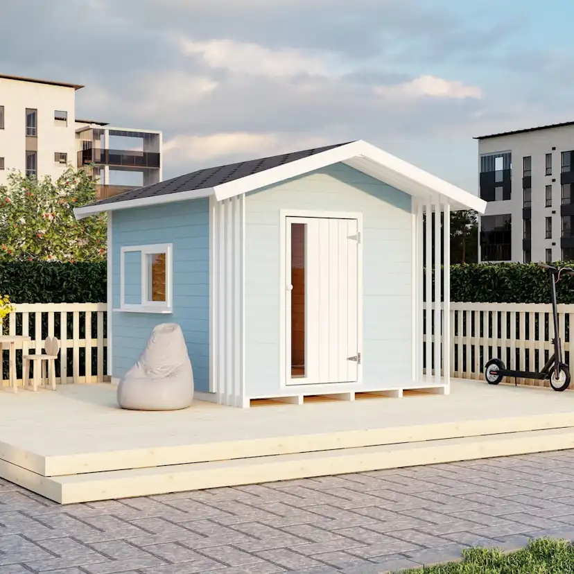 Lekstuga Luoman Lillevilla Satakieli 3,25 m² Trästuga med Sadeltak