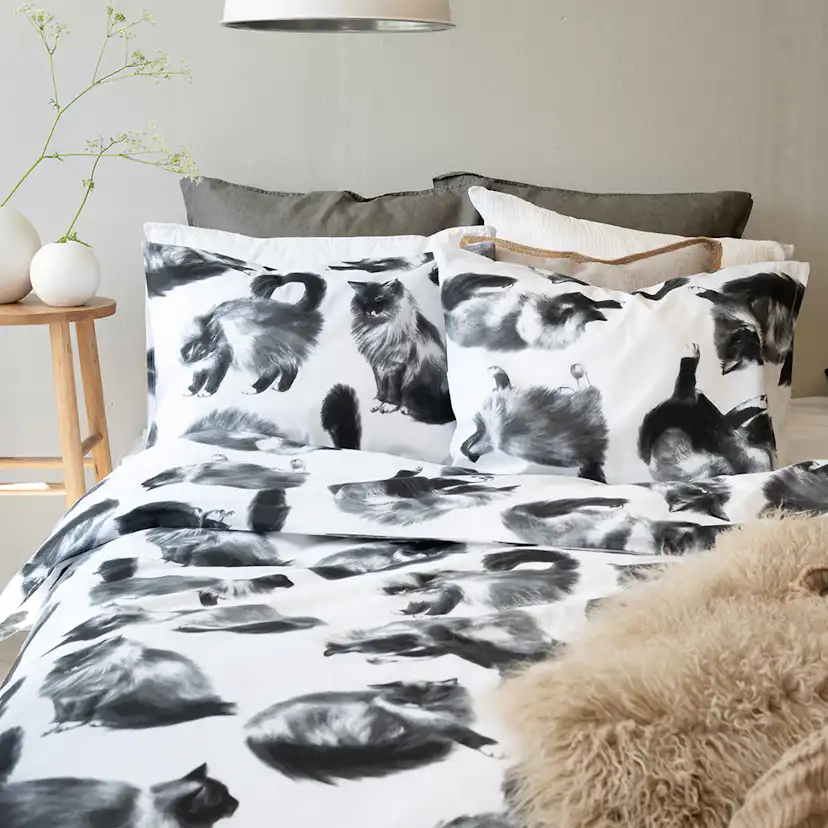 Påslakanset Borganäs of Sweden Julis Grå Enkelsäng