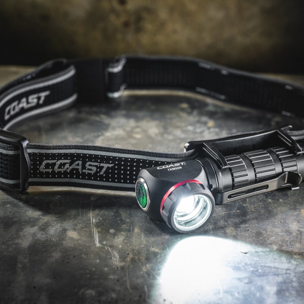Pannlampa Coast Uppladdningsbar Txm50R 1250 Lumen