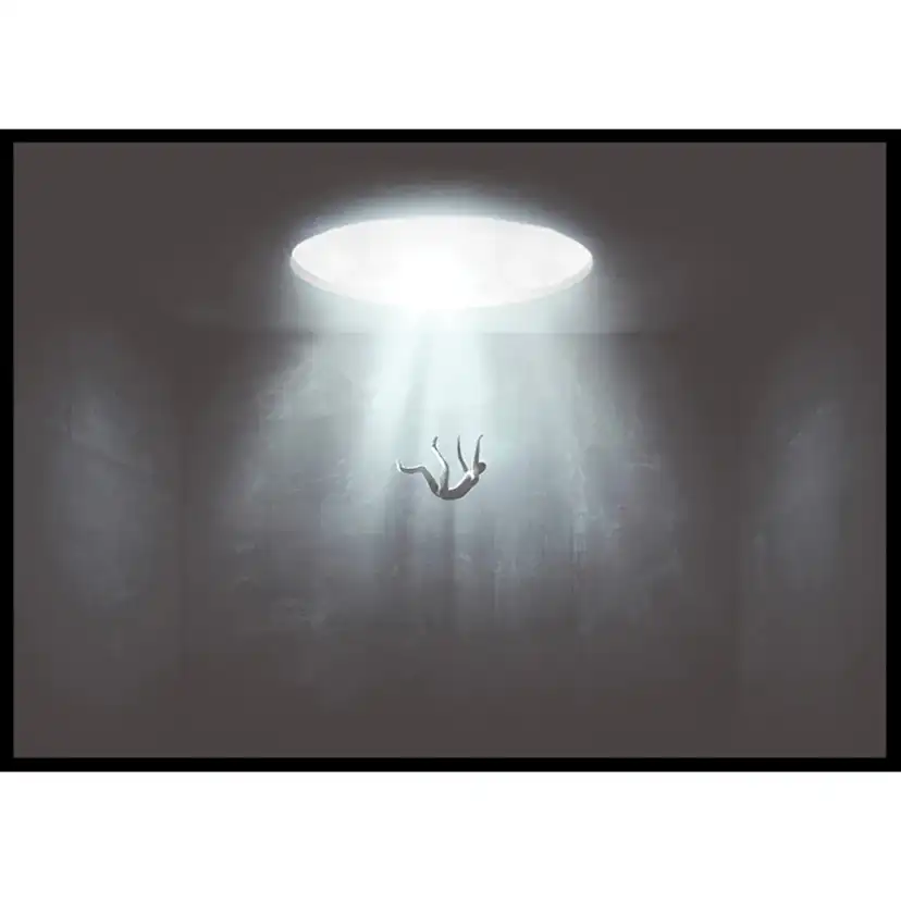 Poster Gallerix Falling From Hole Of Light