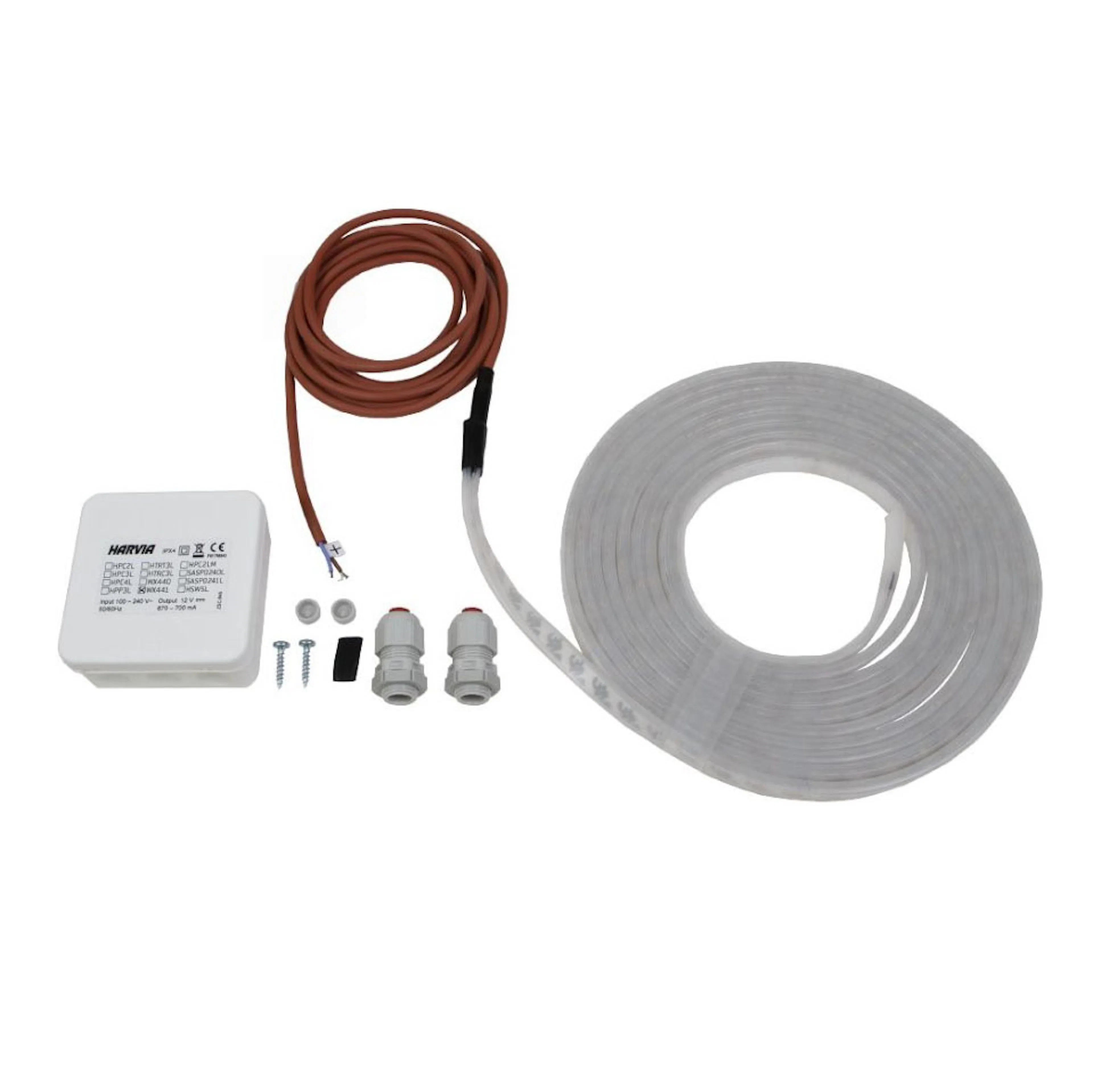 LED-ljuslist Harvia med tillbehör 5 m