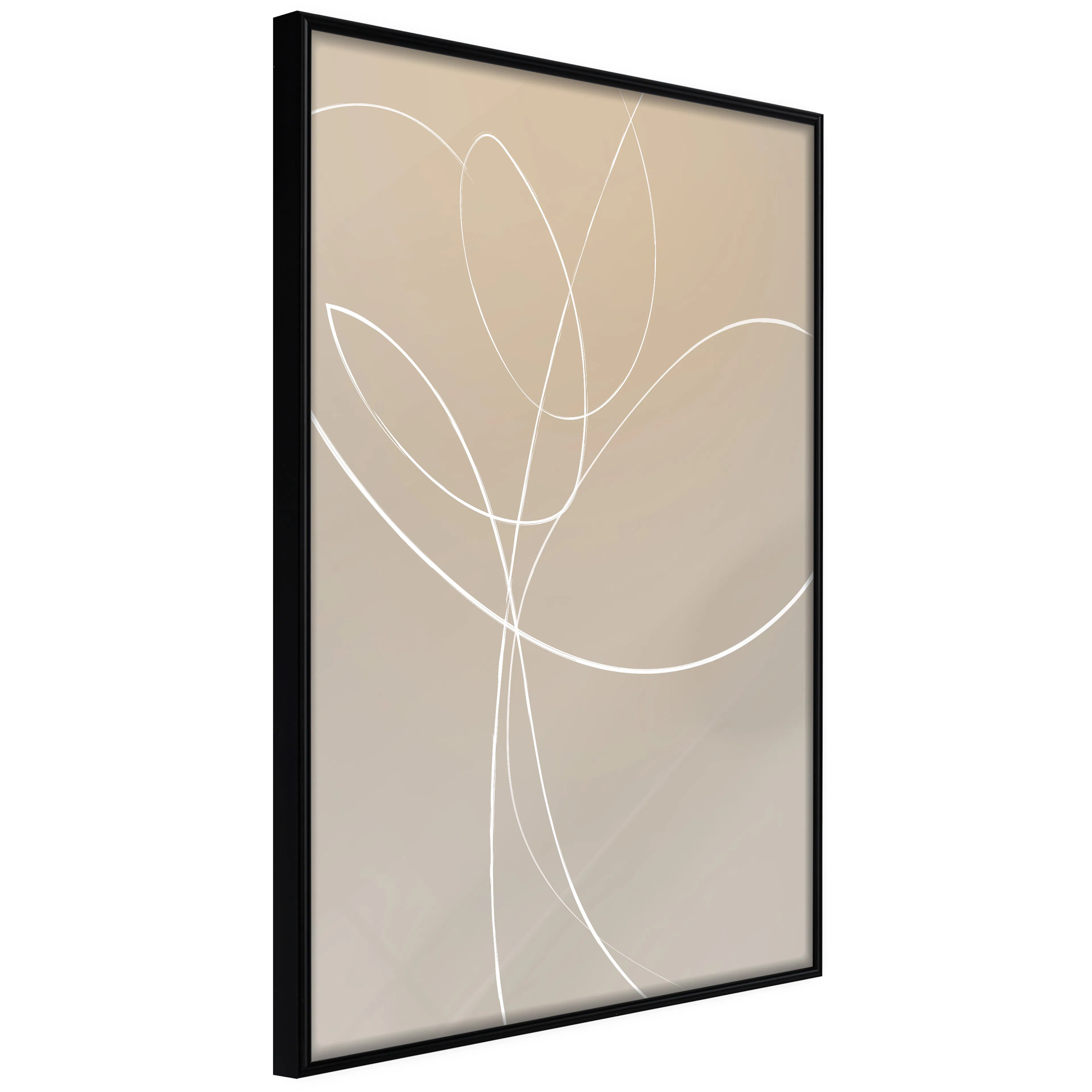 Affisch - Linear Nature [Poster] 40x60 Svart ram, 40x60 cm