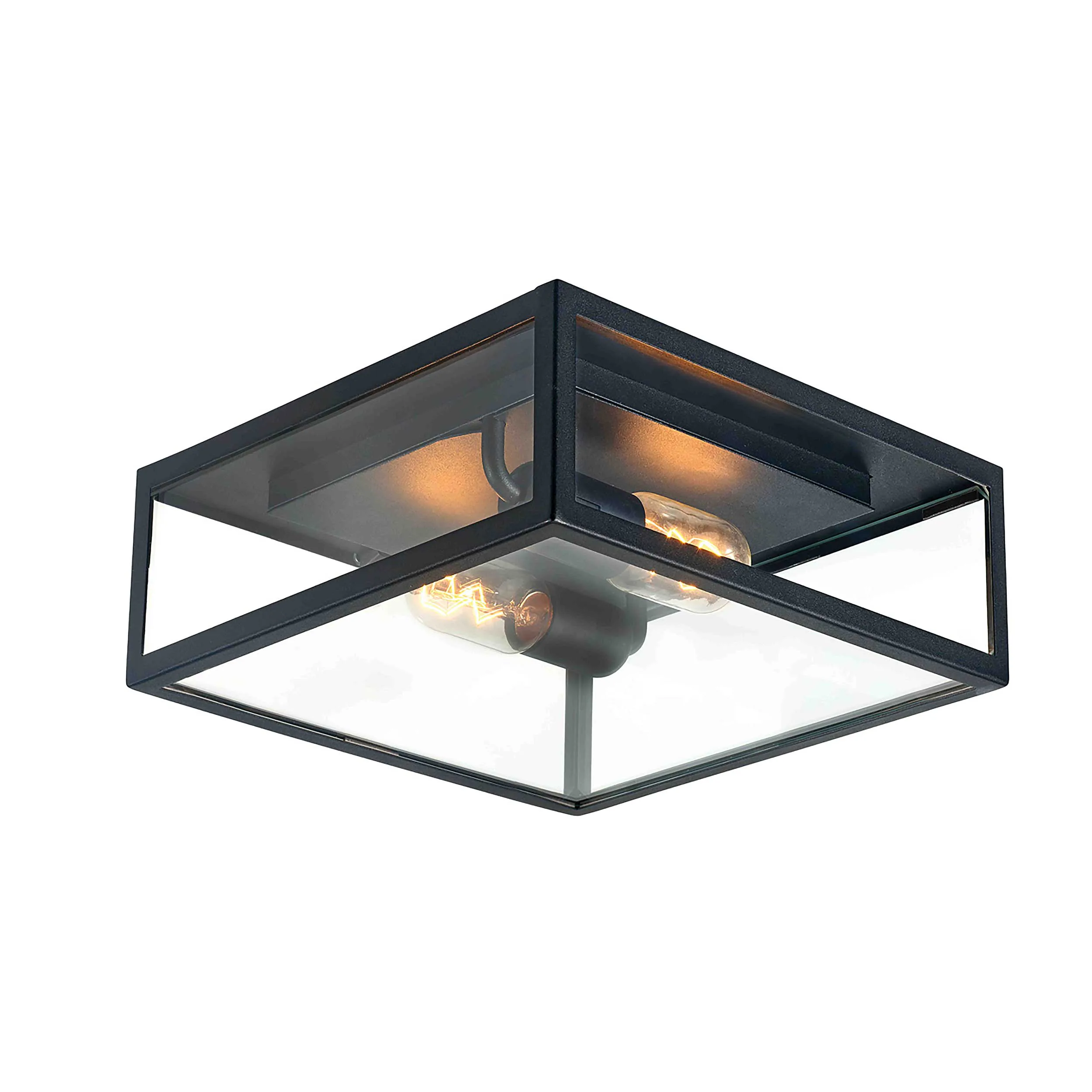 Taklampa Norlys Lofoten 2L Svart Utebelysning Stål