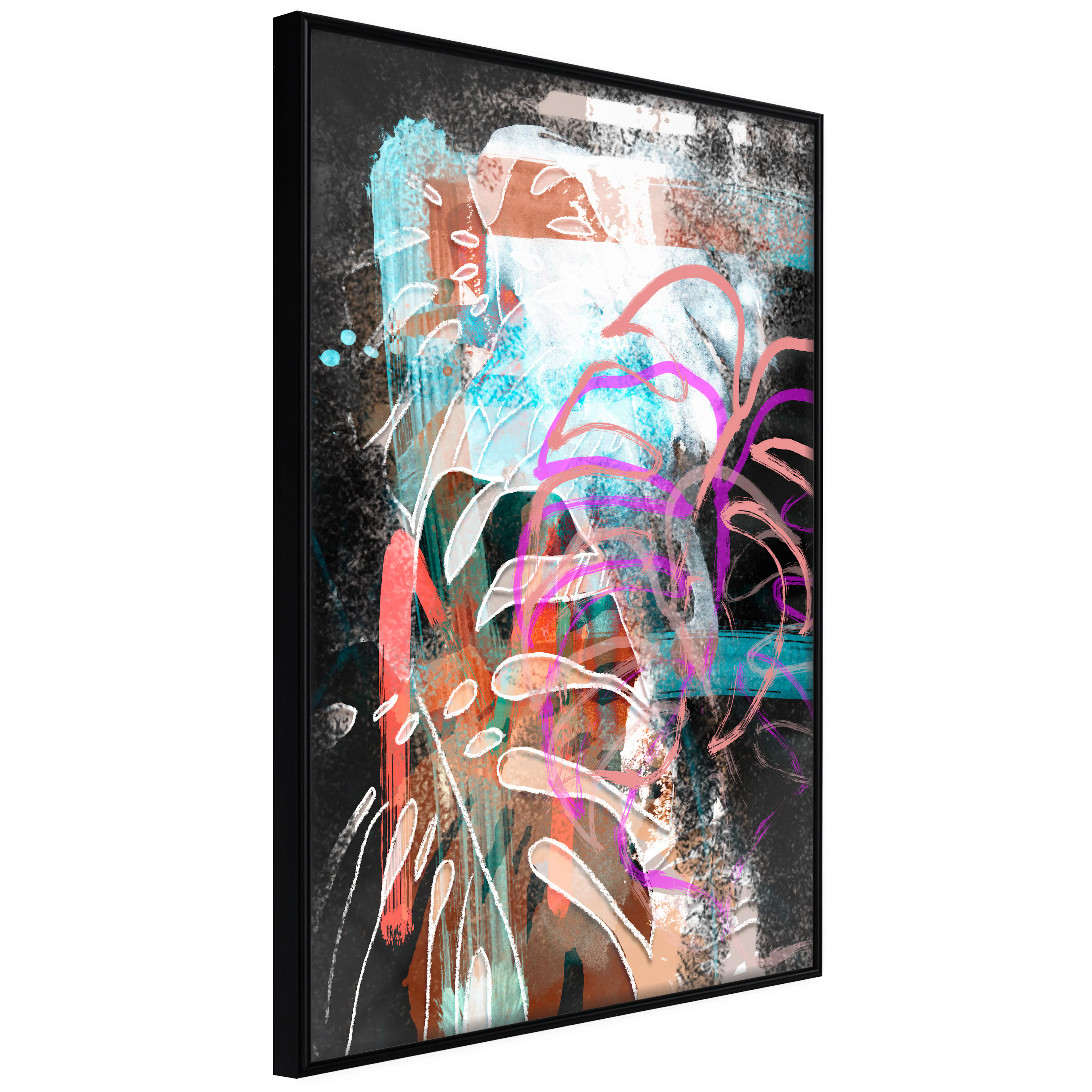 Affisch - Colourful Expression [Poster] 40x60 Svart ram, 40x60 cm