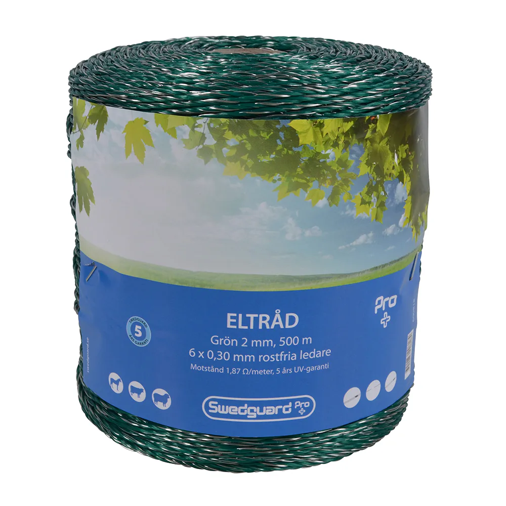 Eltråd Swedguard Pro+ 2 mm Grön
