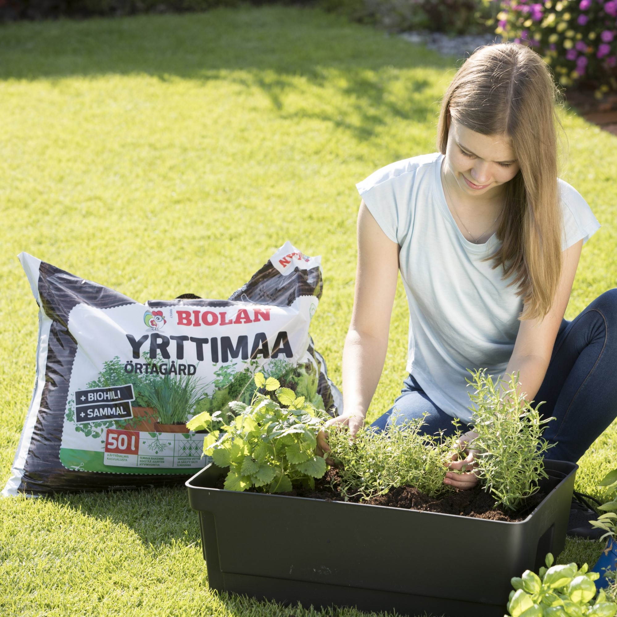 Odlingslåda Biolan med Underbevattning & Livsmedelklassad PP-plast, Självbevattnande