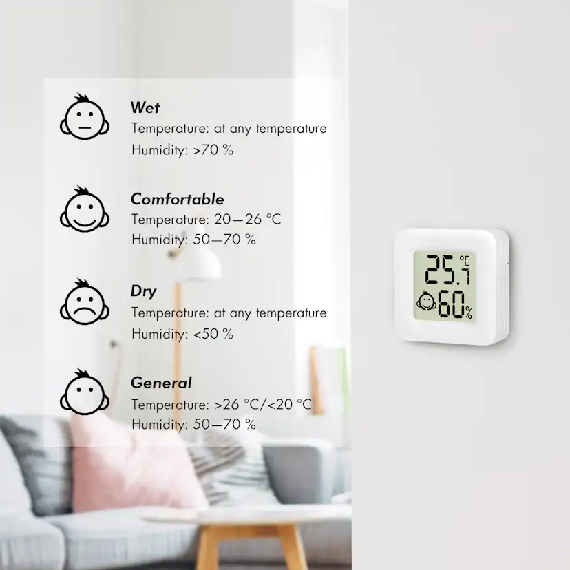 Digital Mini-termometer/hygrometer LogiLink 3-pack