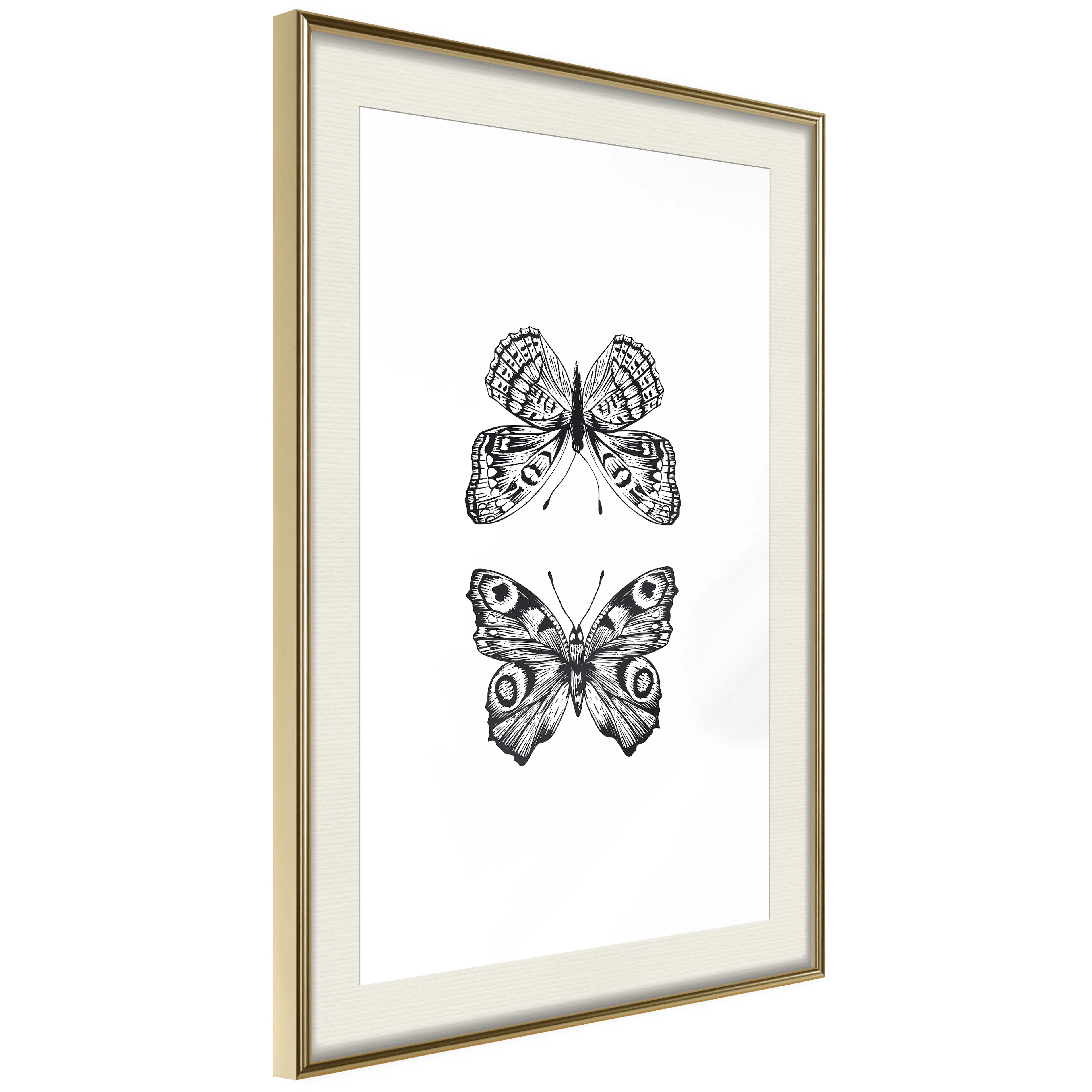 Poster Artgeist Affisch Two Butterflies