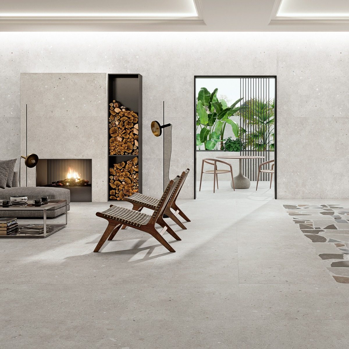 Klinker Glamstone White Matt 60x120 cm