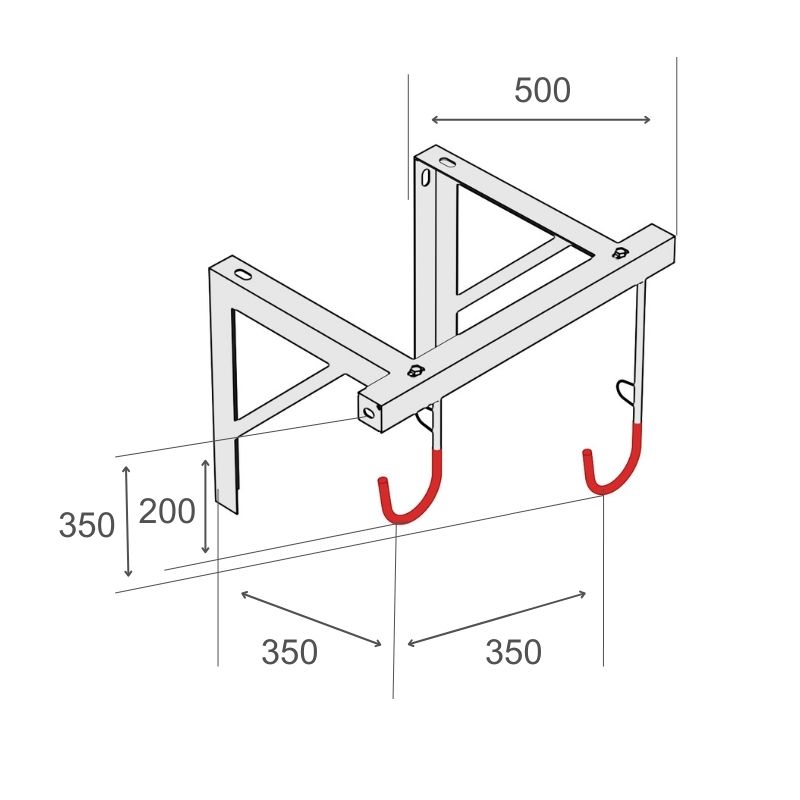 Cykelhängare R&R Solutions H1 Väggmonterad