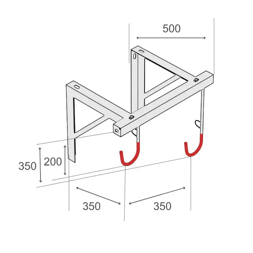 Cykelhängare R&R Solutions H1 Väggmonterad