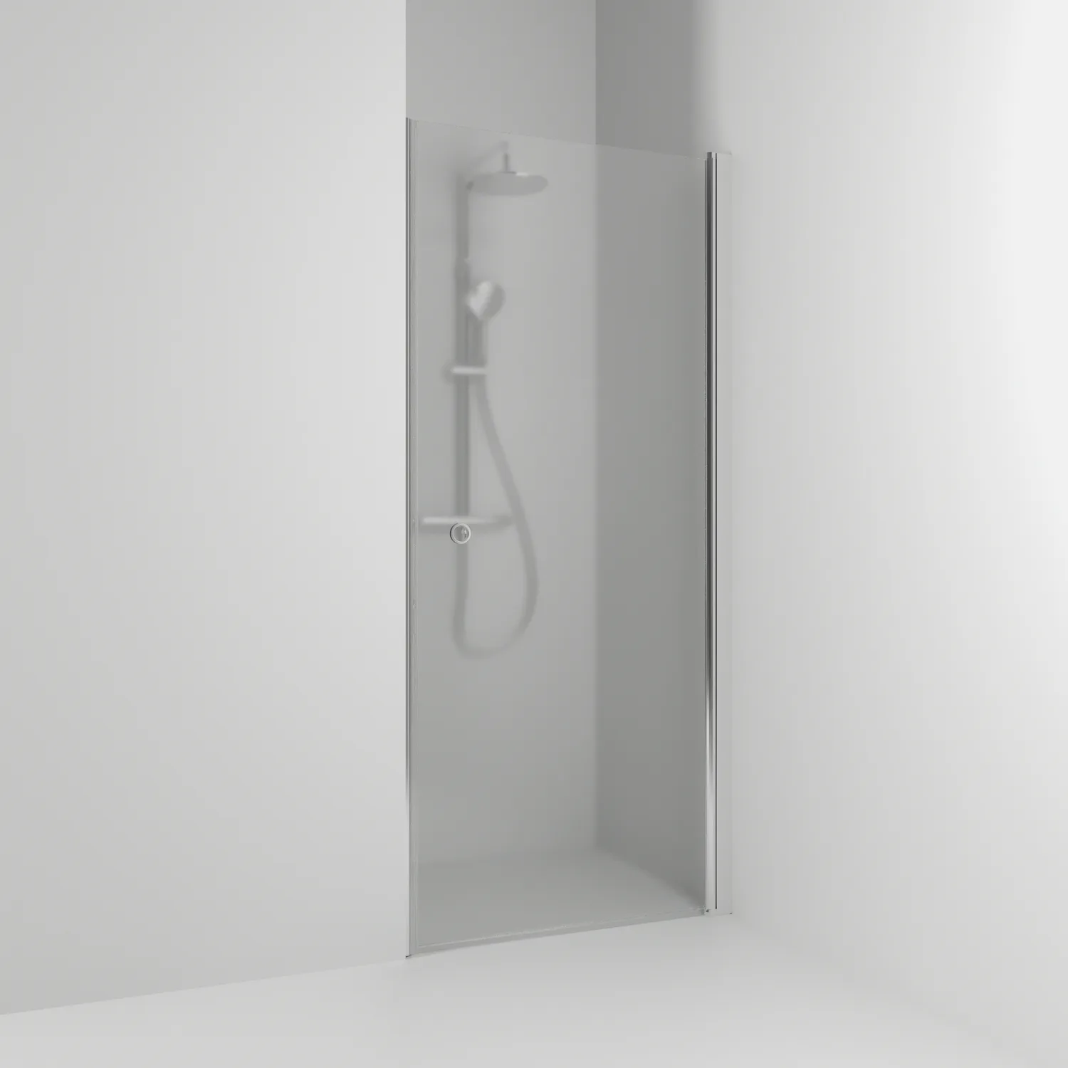 Enisch Rak Skoga HG Bl/Fr 80 Profil: Alu blank, Frostglas, 763x1980 mm