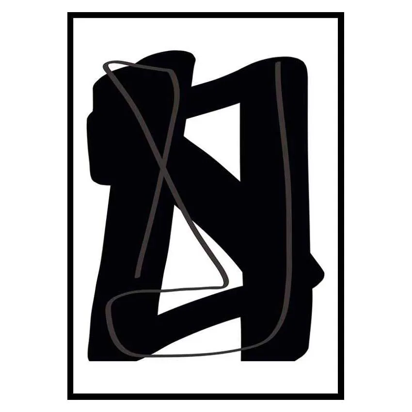 Poster Gallerix Noir Audacieux